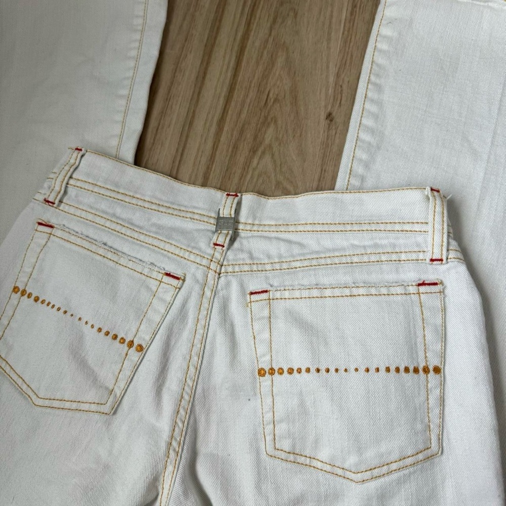 Vintage Y2K GLO white low rise bootcut jeans - Picture 5 of 6